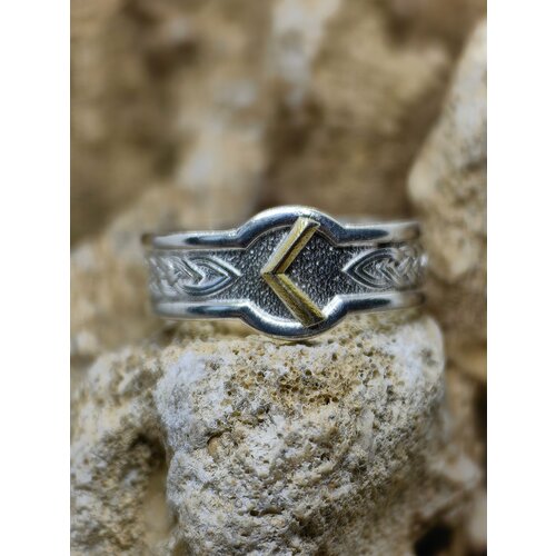 фото Кольцо sidorge, размер 19, серебряный, золотой