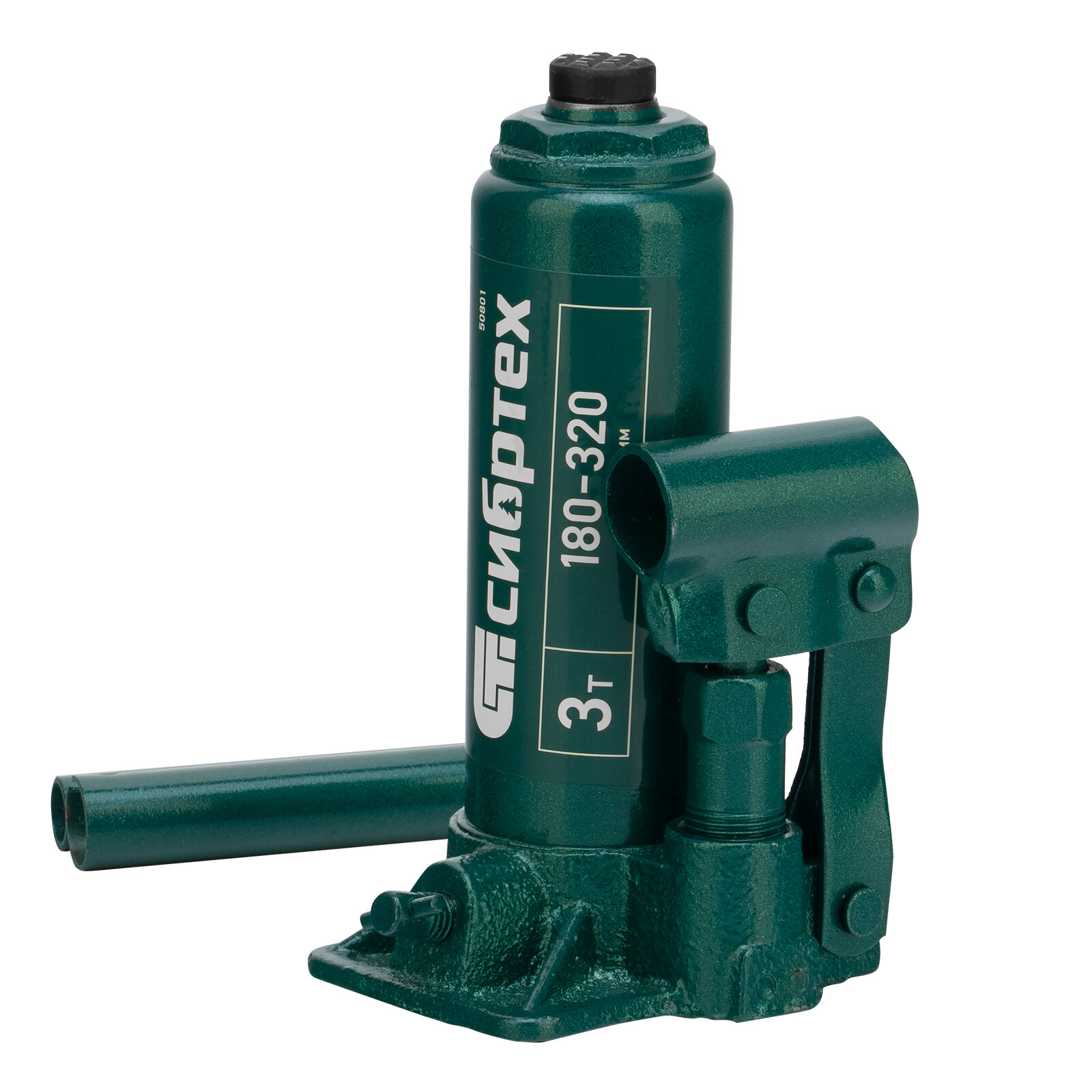 фото Домкрат гидравлический бутылочный, 3 т, 180-320 мм Сибртех