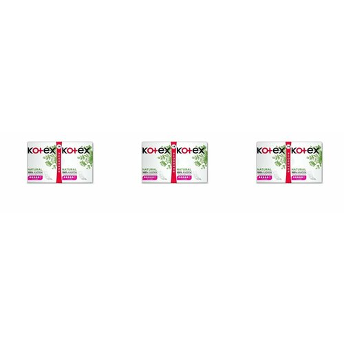 Kotex Прокладки гигиенические Natural супер, 14 шт - 3 уп