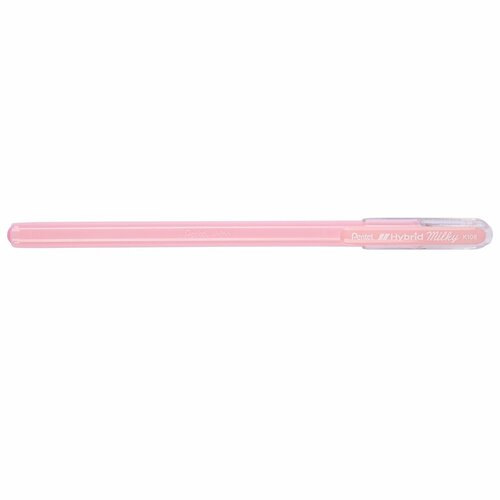 Гелевая ручка Pentel Hybrid Milky, розовая, пастельная, диаметр 0,8 мм