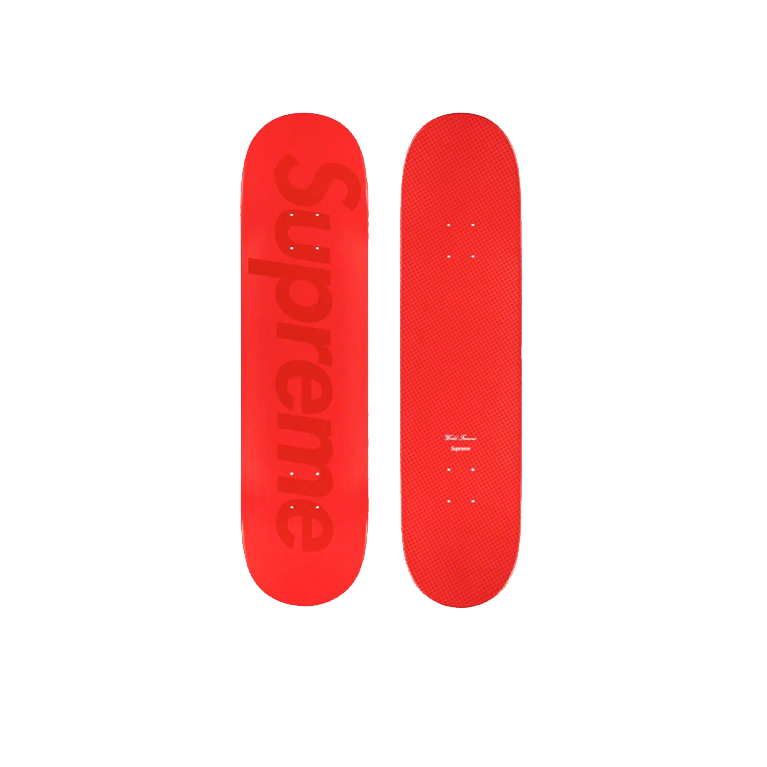 Supreme SS23 Tonal Box Logo Skateboard Deck Red