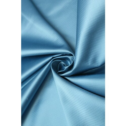 Ткань Атлас сине-голубой, ш140см, 0,5 м