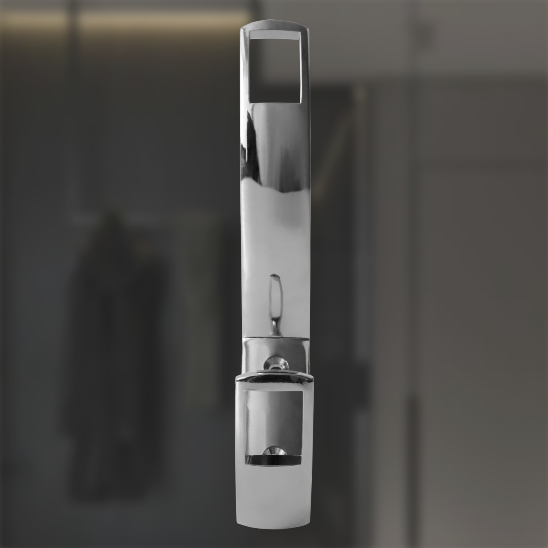 Крючок двухрожковый, хром - 2 шт — фото 1