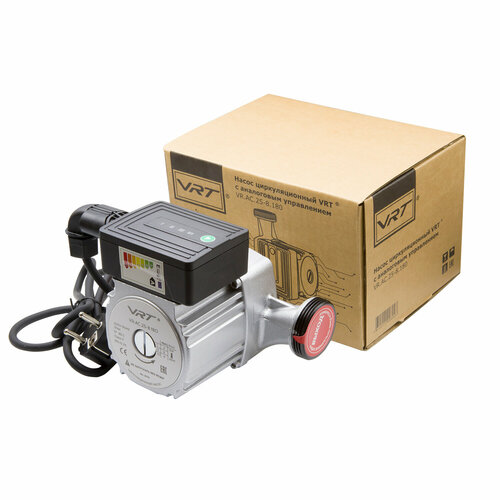 Насос циркуляционный энергосберегающий VRT VR АC25-8180 5-63 Вт с гайками 8231₽