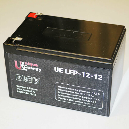 Li-ion аккумулятор UE LFP 12-12, 12 Вольт 12 Ач