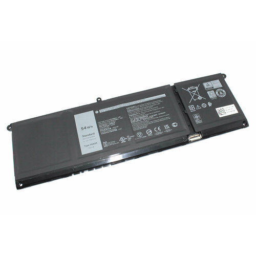 Аккумуляторная батарея для ноутбука Dell Inspiron 13 5310 (V6W33) 15V 3600mAh for dell inspriron 14 5410 5418 5415 7415 2021 for dell inspiron 13 5310 latitude 3420 tpu laptop keyboard cover protector skin