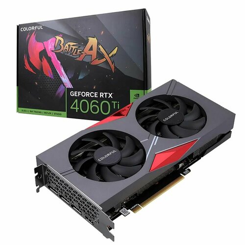 Видеокарта Colorful RTX4060Ti NB DUO 16GB-V 128-bit GDDR6 DPx3 HDMI 2FAN RTL