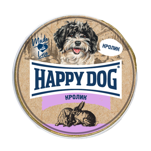 корм для собак Happy Dog NaturLine, при чувствительном пищеварении, кролик 1 уп. х 10 шт. х 125 г (для крупных пород) корм для собак happy dog naturline при чувствительном пищеварении ягненок индейка 1 уп х 10 шт х 410 г