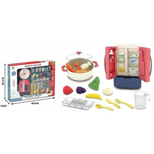 Набор Мини-кухня с холодильником игровой набор кухня с плитой и холодильником 9 элементов
