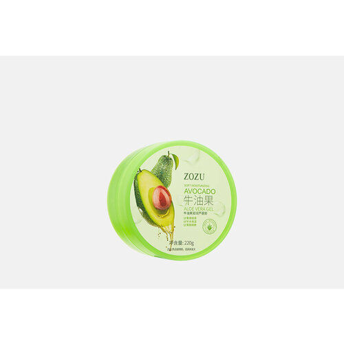 Мультифункциональный гель для лица и тела ZOZU avocado extract & aloe vera / вес 220 гр