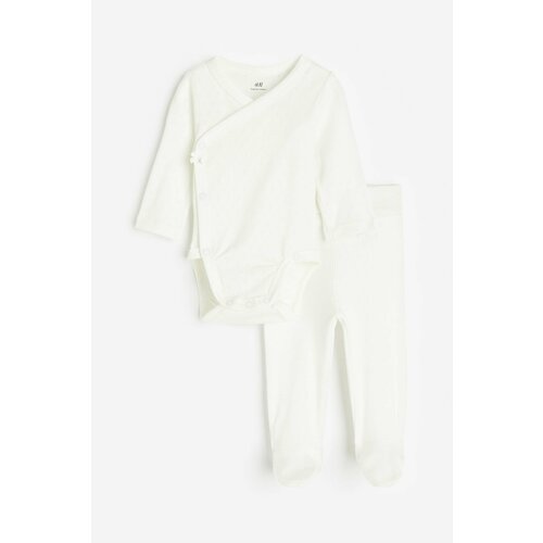 Боди H&M, комплект из 2 шт., размер 50, белый боди футболка h