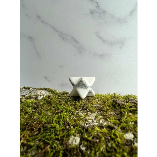 Оберег звезда меркаба из Говлита , 13х13 мм,