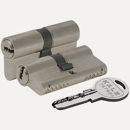 Изображение товара Цилиндровый механизм Kale Kilit 164 SN/70 (30+10+30) mm никель 5 кл.