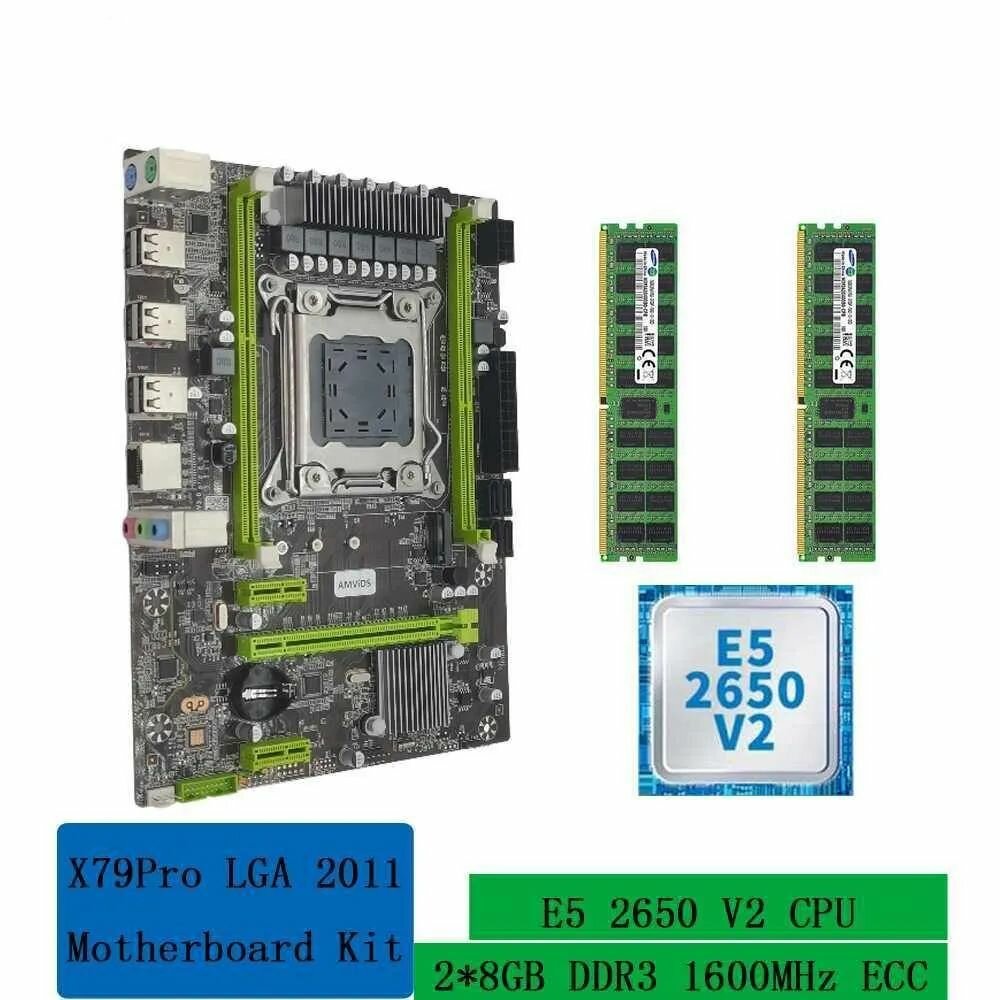 Материнская плата комплект AMViDS X79Pro + e5-2650 + 16 GB RAM 1600 MHz