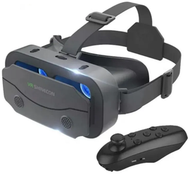 Виртуальные очки VR Shinecon SC-G13 с пультом ДУ/ 3D устройство для просмотра фильмов и игр на телефоне