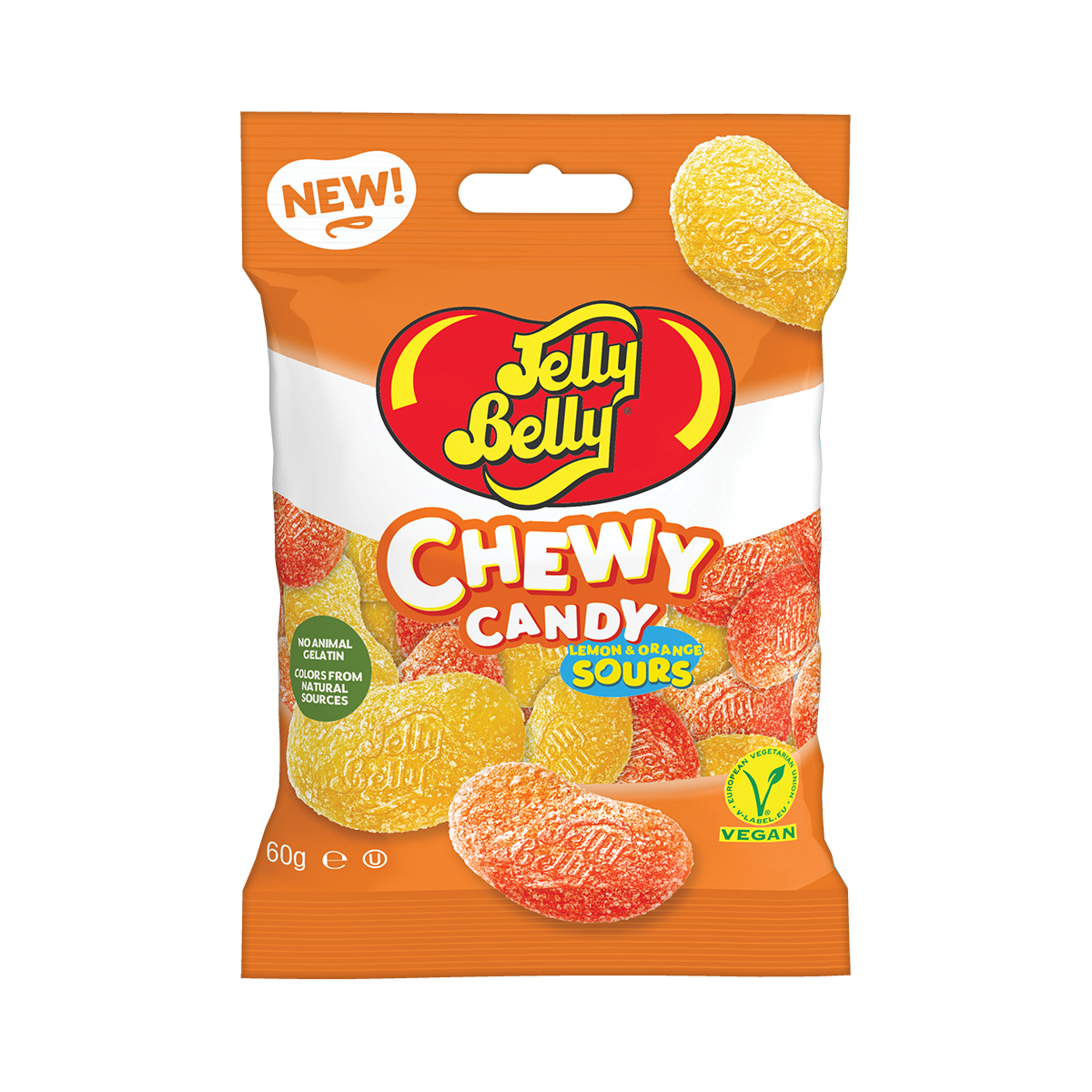 Жевательный мармелад VEGAN "Кислый апельсин и лимон" 60гр Jelly Belly/ Таиланд