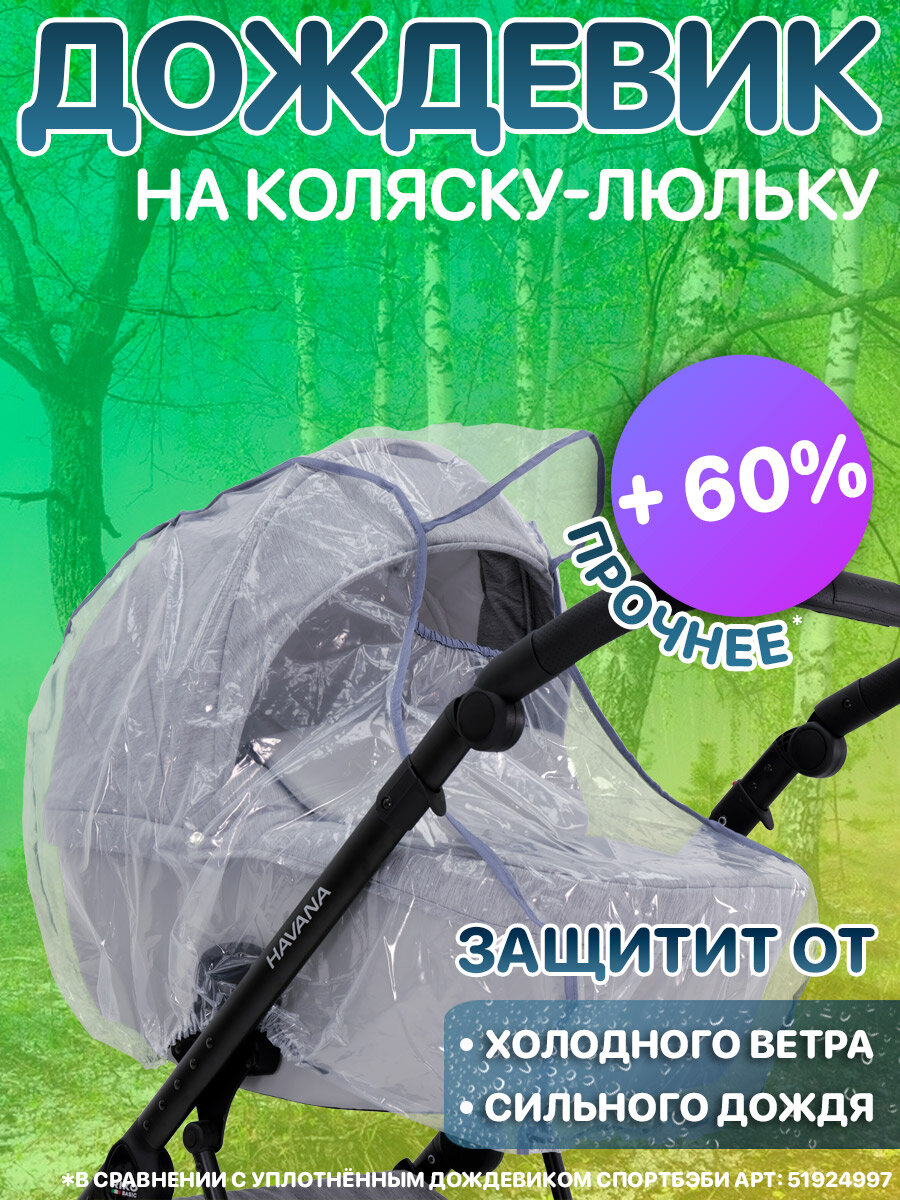 фото Дождевик на детскую коляску-люльку