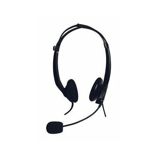 Наушники с микрофоном A4Tech HS-10 черный 2м накладные оголовье 174700₽