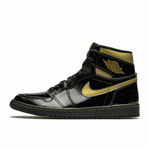 фото Кроссовки jordan air jordan 1 retro high og, размер 42, черный, золотой