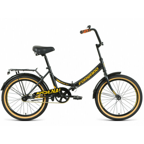 FORWARD Велосипед Форвард ARSENAL X 20 (рама 14, черный/золотой) велосипед forward arsenal 20 x черный золотой 20 14 0 2021 года rbkw1c201001