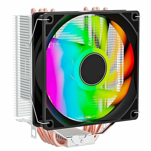 Кулер для процессора CyberComp C400-WC 180W ARGB 3pin 4 трубки