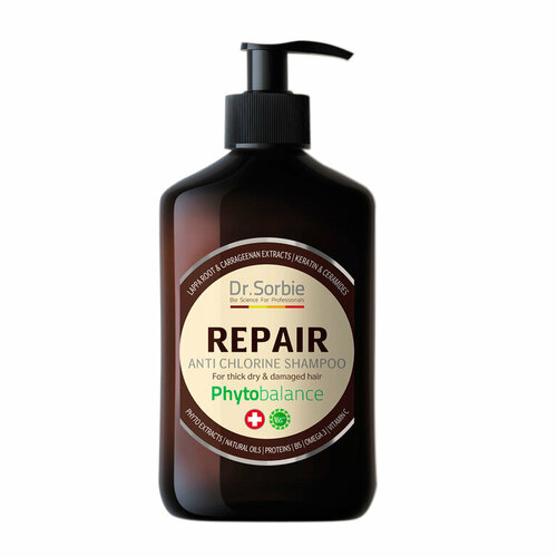 Шампунь восстанавливающий Repair 400 мл DR.SORBIE Repair Anti Chlorine Shampoo 400 мл