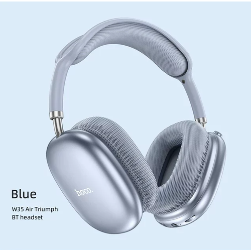 Стереонаушники Bluetooth полноразмерные Hoco W35 Air Light V5.3/45ч синий