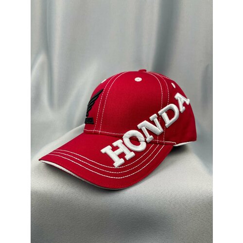 фото Бейсболка honda хонда мото кепка, размер one size, красный