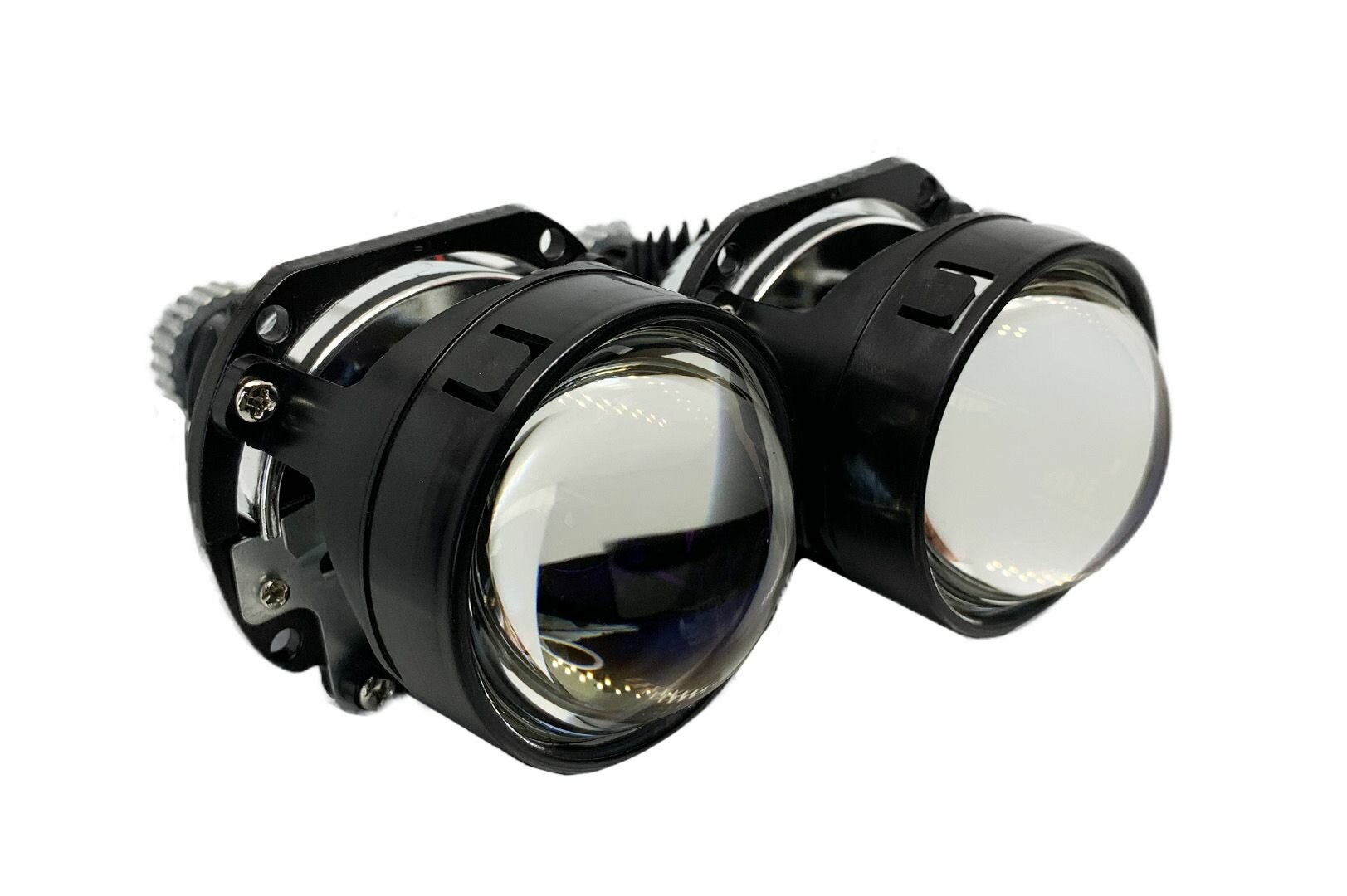 BI LED линзы 2.5" Светодиодные PROsvet X3 Blue Lens с переходниками под лампы H4, H7, H11 Комплект (2 шт.)