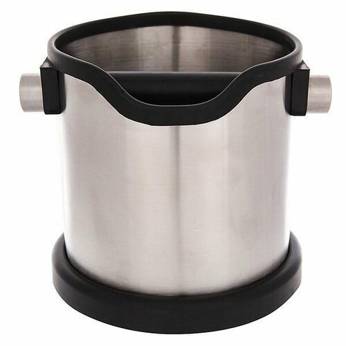 Нок-бокс настольный металл круглый 170*170*175мм, нокбокс (knock box) для кофейного жмыха