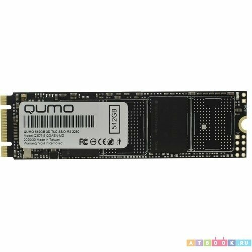 Qumo Novation 3D TLC Q3DT-512GAEN-M2 SSD диск qumo m 2 ssd 1tb qm novation q3dt 1tsy nm2