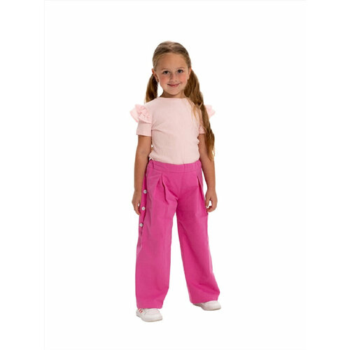 Брюки Карамелли, размер 116, розовый брюки карамелли размер 116 серый