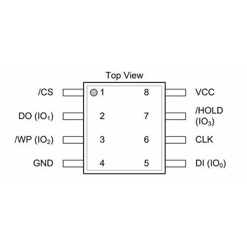 Микросхема W25Q80DVSSIG ots 20 1 27 01 sop8 soic8 ic test