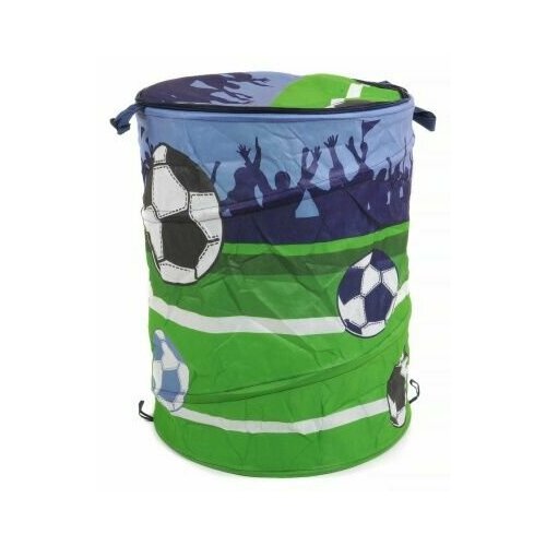 Корзина для хранения игрушек Футбол, сине-зеленый, 45х68 см