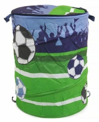 Корзина для хранения игрушек Футбол, сине-зеленый, 45х68 см