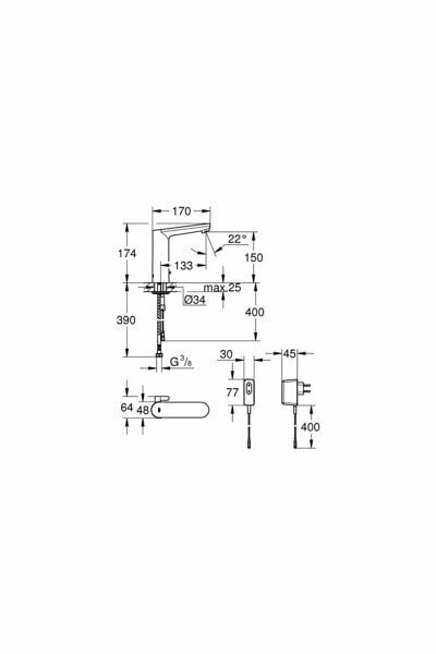 Инфракрасный смеситель для раковины Grohe - фото №10