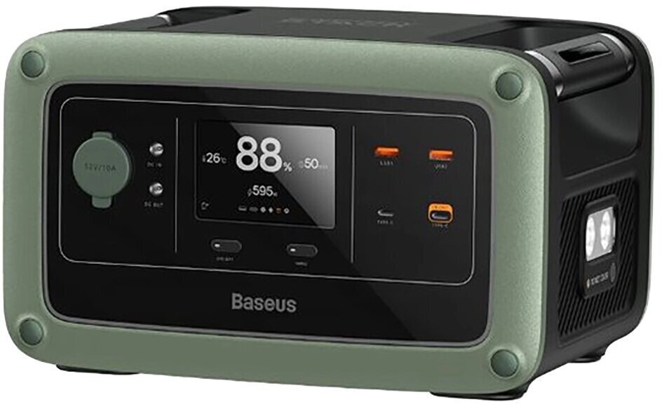 Цифровой внешний аккумулятор на 220В Baseus Energy Stack Digital Portable Energy Station 600W (CN/EU 220V) Cold Green (CGNL000001)
