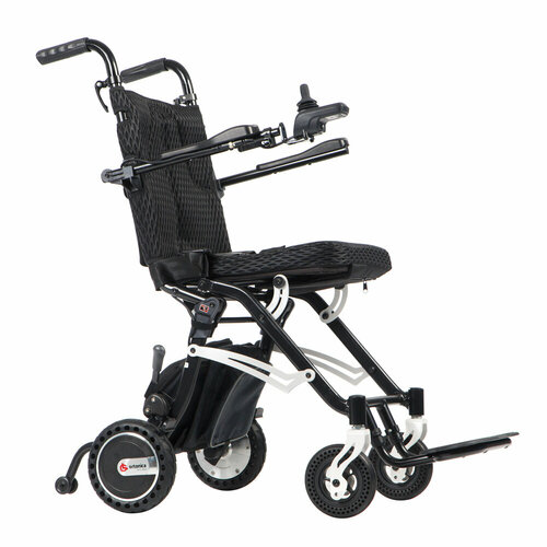 Ortonica Pulse 610 38UU/ Кресло-коляска с электроприводом для инвалидов складное легкое ультракомпактное, между подлокотниками 44 см, литые колеса, аккумулятор 1х6Ah