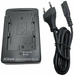 Зарядное устройство MH-18a / MH-18 для фотоаппаратов Nikon D300 D300s D700 D90 D70 D70s D50 D80 D100 D200 (тип VB)