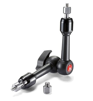 Кронштейн шарнирный Manfrotto 244MINI 24 см со сменными креплениями 1/4" и адаптером 3/8"