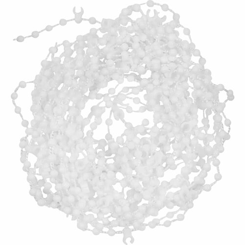 Цепь для вертикальных жалюзи Уютнижняя 7м пластик цвет белый 1968₽