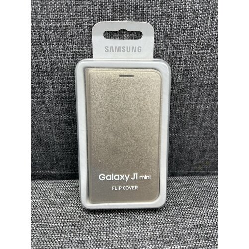 Чехол Samsung Flip Cover EF-FJ105PFEGRU для Samsung Galaxy J1 mini, золотой чехол для samsung galaxy note i9220 flip cover