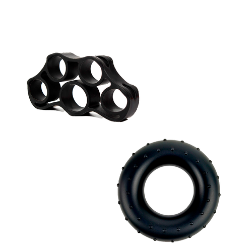 Набор эспандеров резиновых для кисти и пальцев рук черный 390₽