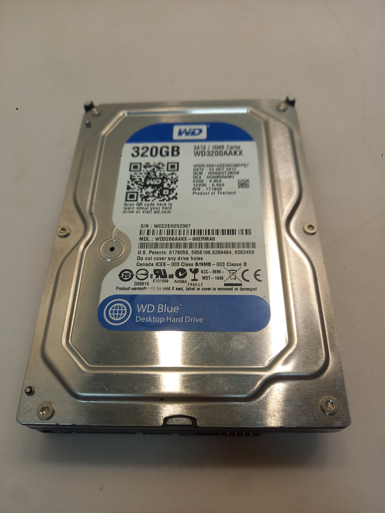 HDD 320 Gb SATA 6Gb/s Western Digital Caviar Blue WD32000AAKX 7200rpm 16Mb