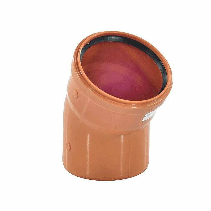 Отвод PP-B коричневый Дн 160х30гр б/нап в/к VALFEX 30105160