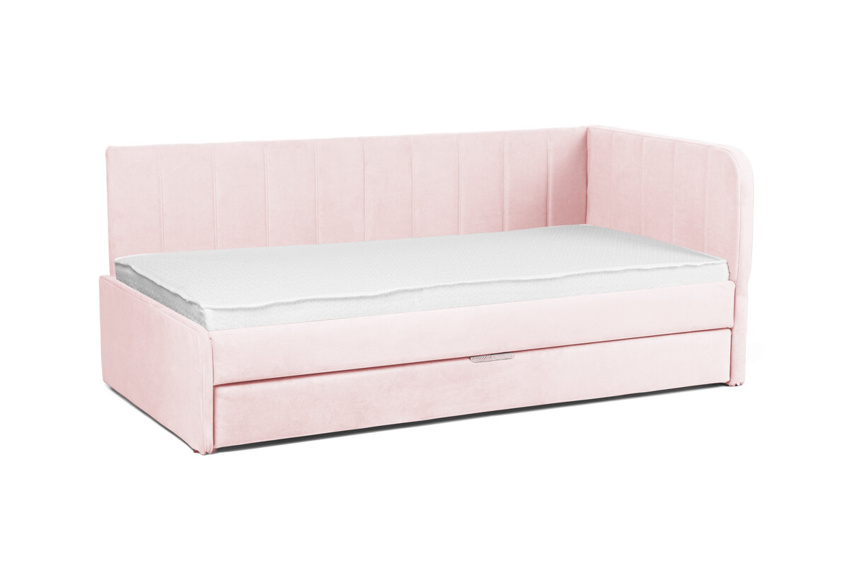 Futuka Kids кровать угловая Crecker с ящиком для белья (дополнительным спальным местом), цвет Newtone 13, 180x90 см.
