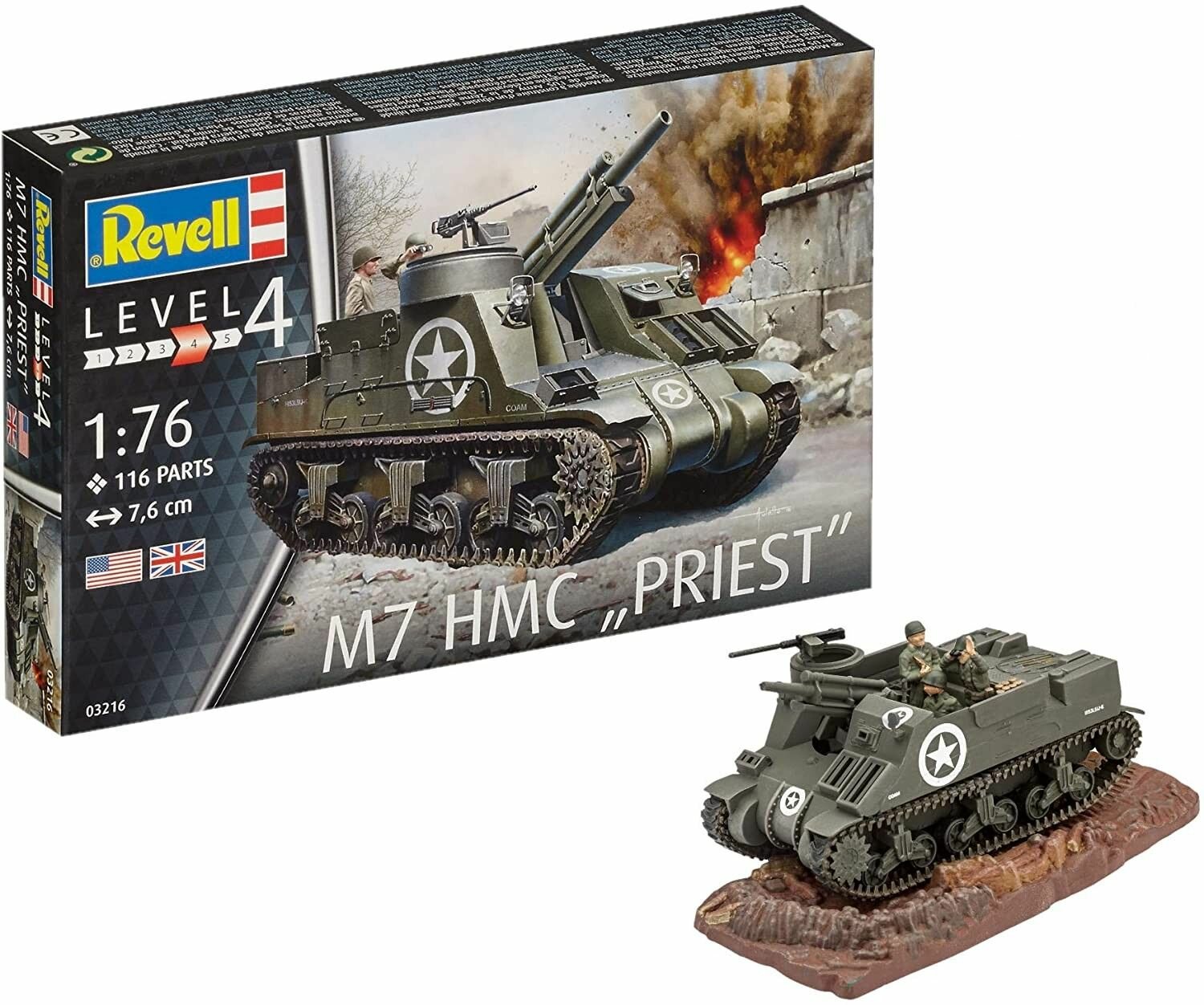 Модель для сборки Revell Самоходная гаубица Sd.Kfz. 124 Wespe - фото №12