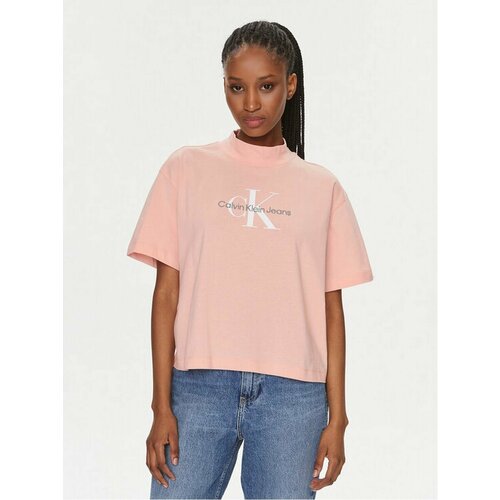 Футболка Calvin Klein Jeans, размер M [INT], розовый футболка calvin klein jeans размер l [int] белый