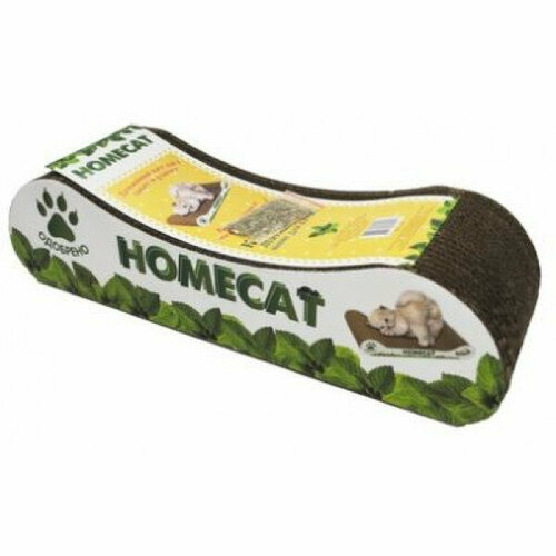 HOMECAT Когтеточка Мятная волна, гофрокартон, 12*8*9 см