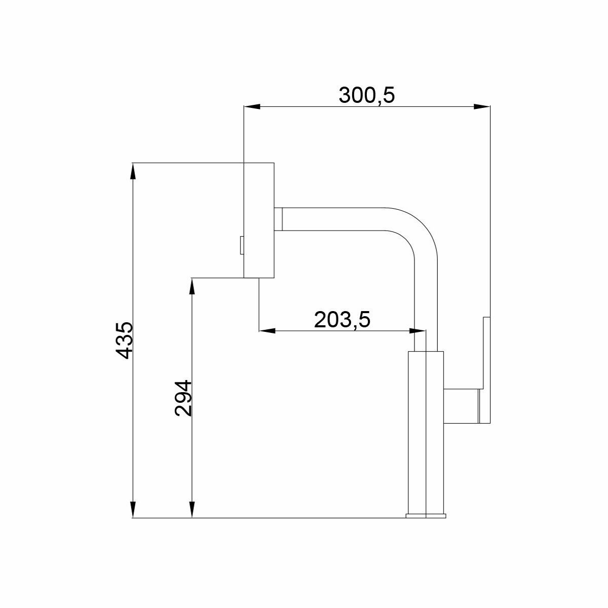 Смеситель для кухни Haiba HB73824-8 белый